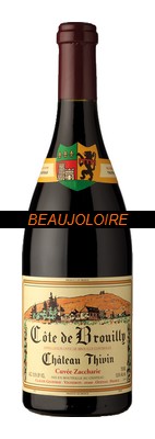 Bouteille Château Thivin Côte-de-Brouilly Cuvée Zaccharie