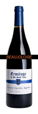Bouteille Ermitage Pic Saint-Loup Saint-Agnès
