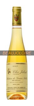 Bouteille Zind-Humbrecht Pinot Gris Clos Jebsal Sélection de Grains Nobles Trie Spéciale