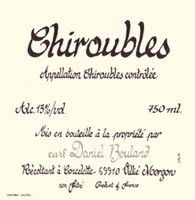 Etiquette Bouland Chiroubles