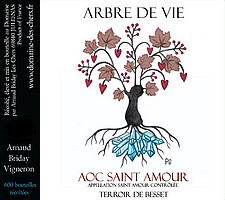 Etiquette Domaine des Chers Saint-Amour Arbre de vie