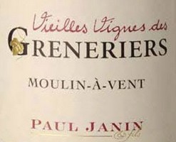 Etiquette Janin Moulin Greneriers
