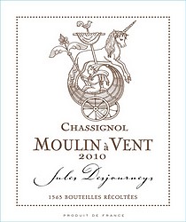 Etiquette Jules Desjourneys Moulin-a-Vent Chassignol