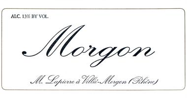 Etiquette Lapierre Morgon Classique