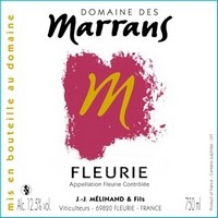 Etiquette Marrans Fleurie