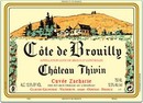 Etiquette Château Thivin Côte-de-Brouilly Cuvée Zaccharie