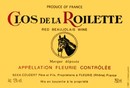 Etiquette Coudert Fleurie Clos de la Roilette