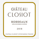 Etiquette Guffens Closiot Bordeaux blanc