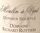 Etiquette Rottiers Moulin-à-Vent Dernier Souffle