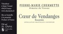 Etiquette Vissoux Beaujolais Coeur de Vendange